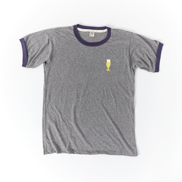 Allagash Ringer Tee - Grey and Blue