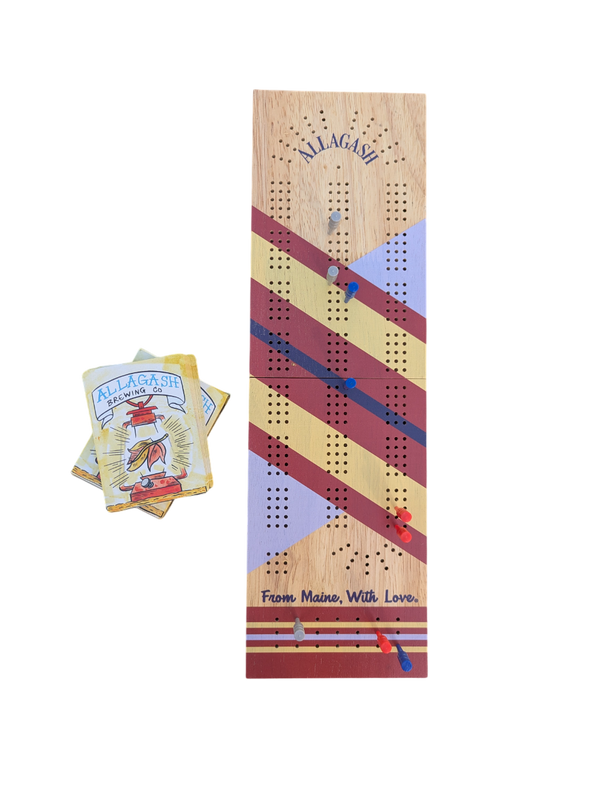 Allagash Cribbage Board + Card Pack