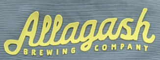 Allagash Brewing Company logo on a textured background