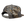 The back of a  camouflage-patterned cap on a white background