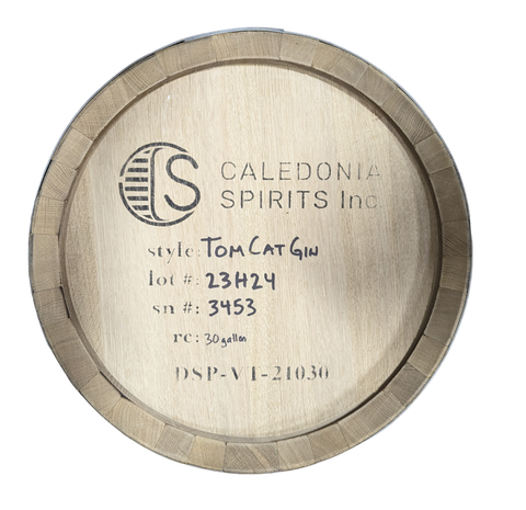 Used Caledonia Spirits "Tom Cat Gin" Barrels